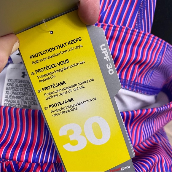 NWT Youth Under Armour Heat Gear Printed Leggings - Picture 4 of 5